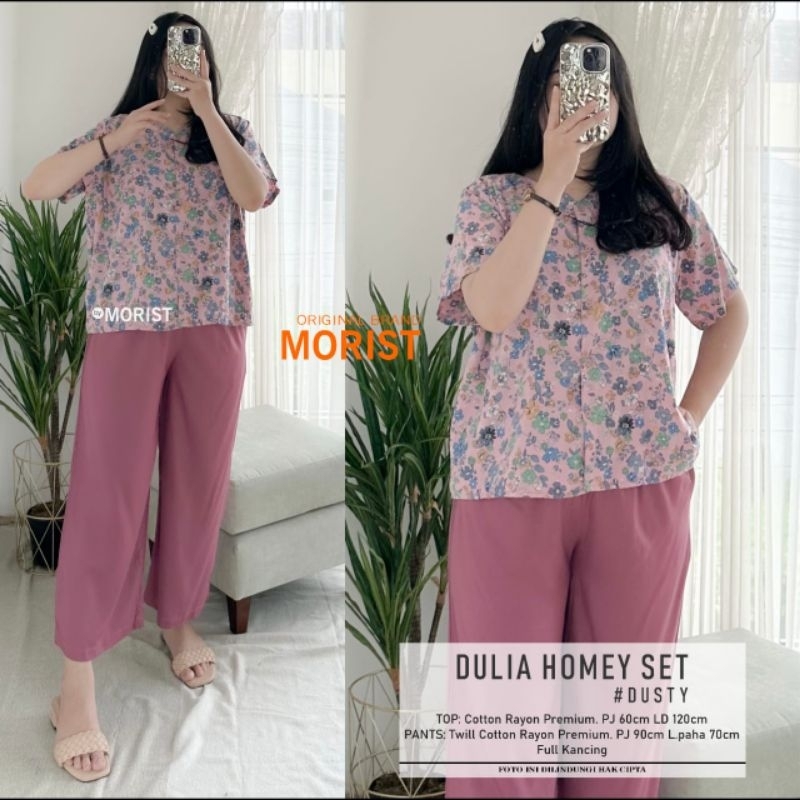NIATA,DULIA HOMEY SET #Mint#Dusty#Mocca#Black/ BAJU SETELAN WANITA DEWASA/ BAJU SETELAN LENGAN PENDE