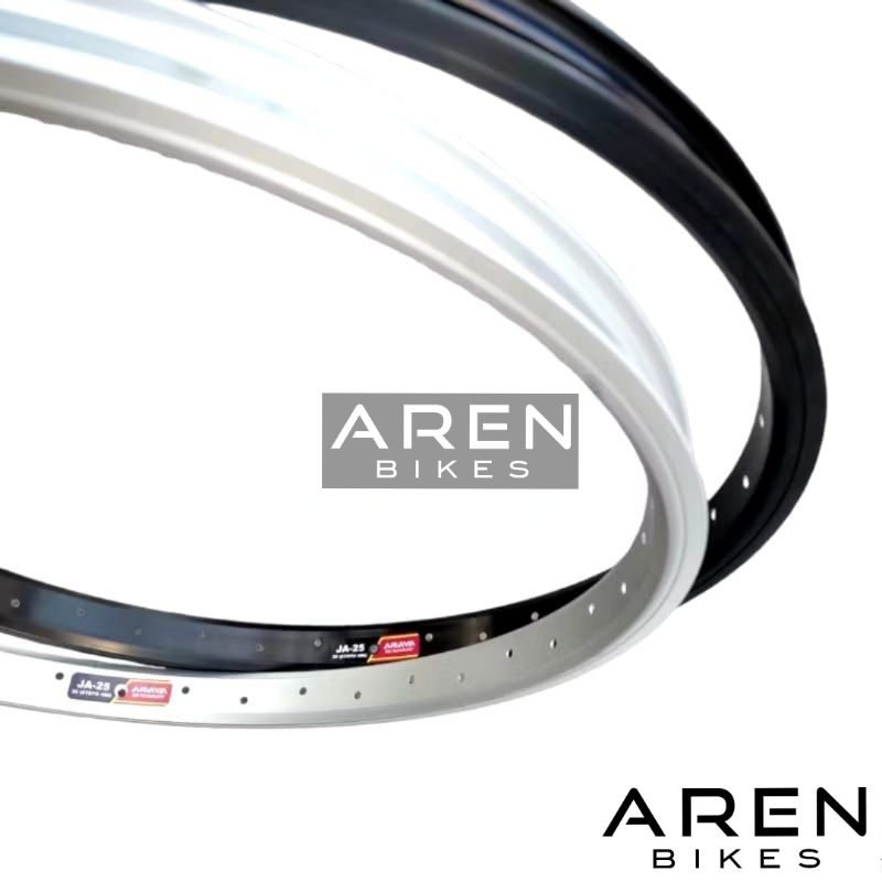 VELG SEPEDA 20 ARAYA JA25 LUBANG 36 HOLE 36H HITAM SILVER RIMS RIM JA-25 RING 20 INCH ALLOY BMX LIPA