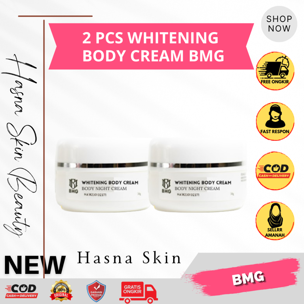 Bundling 2pcs Body Cream Biput Pemutih badan Original BMG perawatan Badan