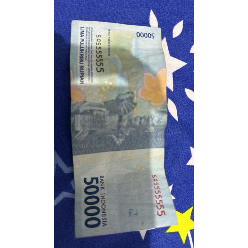 Uang Dengan Berseri Unik Cantik Bagus Pecahan Rp50.000