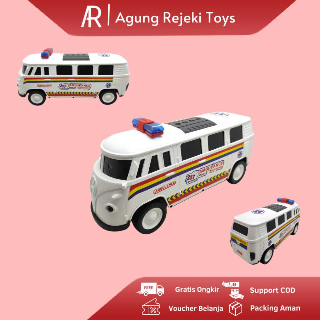 Mainan Mobil Ambulance Emergency Jumbo Mobil Ambulance Rumah Sakit Murah