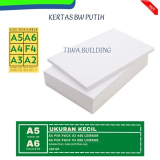 

KERTAS BLUES WHITE (BW) A6 PERPACK ISI 880 LEMBAR