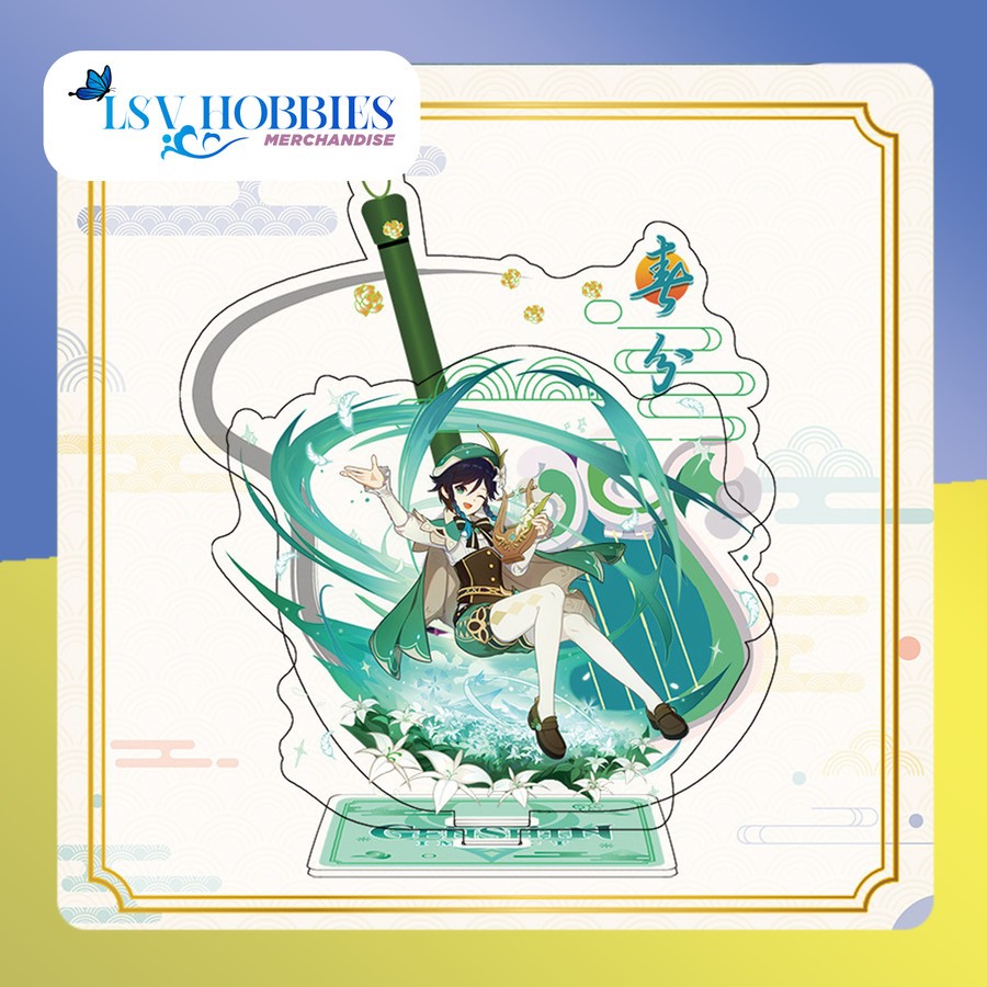 Akrilik Stand Genshin Mondstat FanArt Background