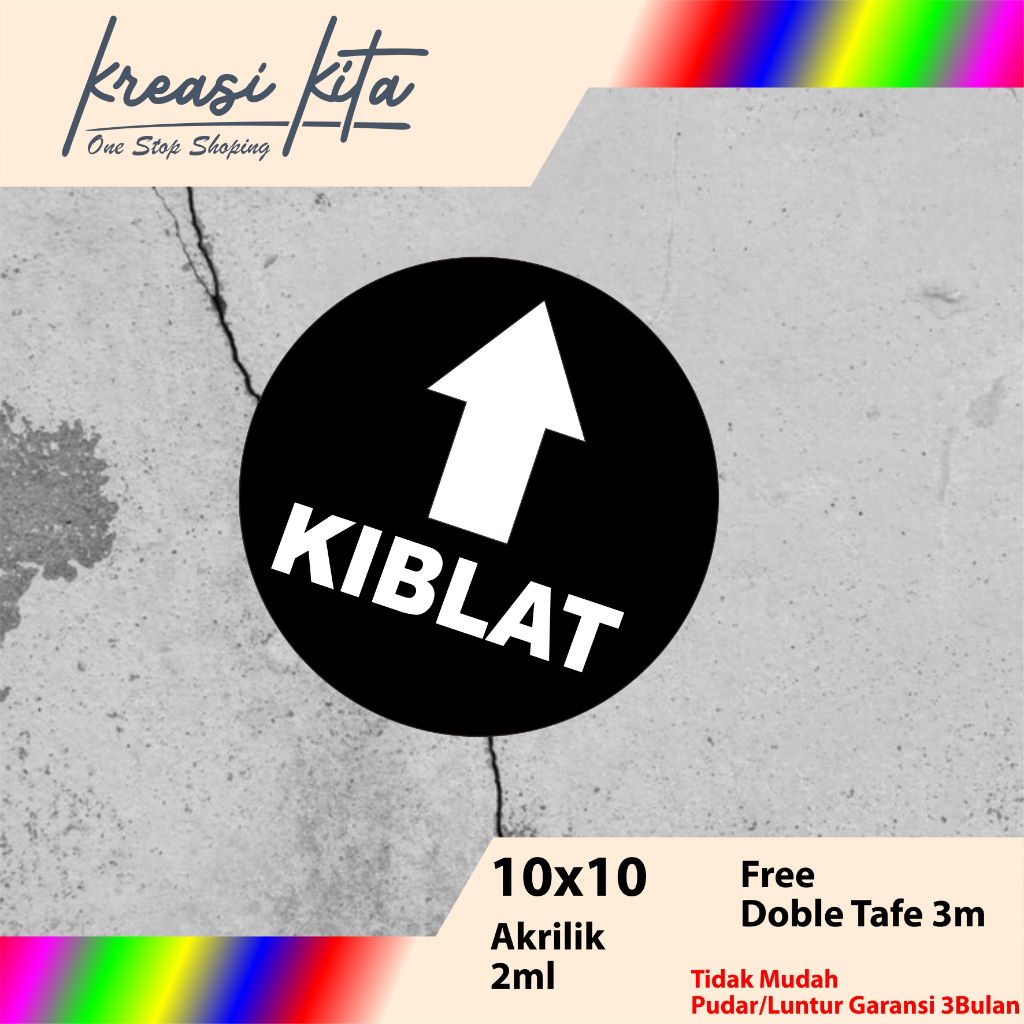 

AKRILIK ARAH KIBLAT BULAT ACRILYC CUSTOM SIGNAGE