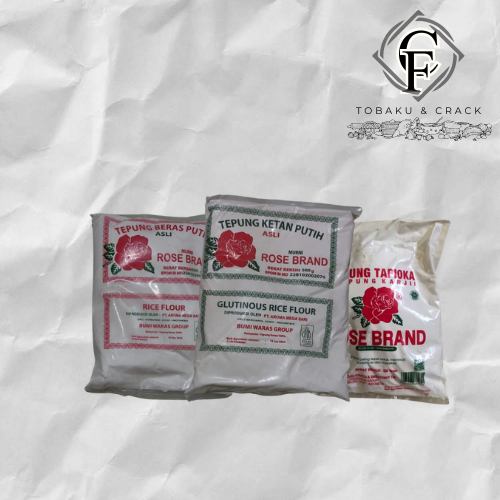 

Tepung Rosebrand Varian Kanji/Tapioka, Beras Putih, Pulut/Ketan Putih 500gr