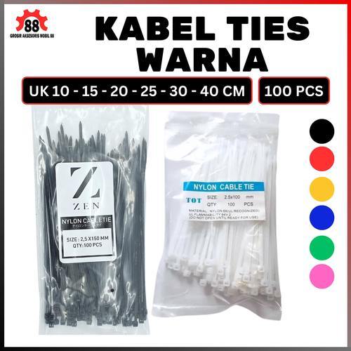 

Kabel Tis 10 cm 15 cm 20 cm 25 cm 30 cm 100 mm Cable Ties Tie Nylon Nilon Kecil Putih Hitam 100 pcs