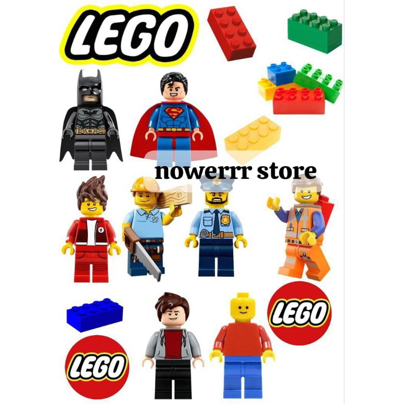 LEGO/ Topper Birthday Lego Custom Nama/ Topper Ultah LEGO