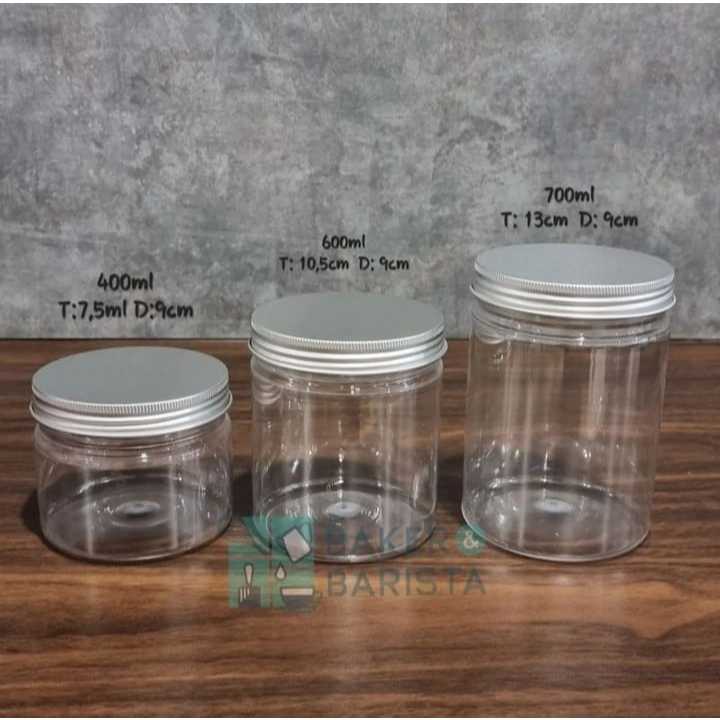 Toples Jar Mika Plastik Kue Kering Cookies Snack Dessert / Toples Jar 400ml 600ml 700ml