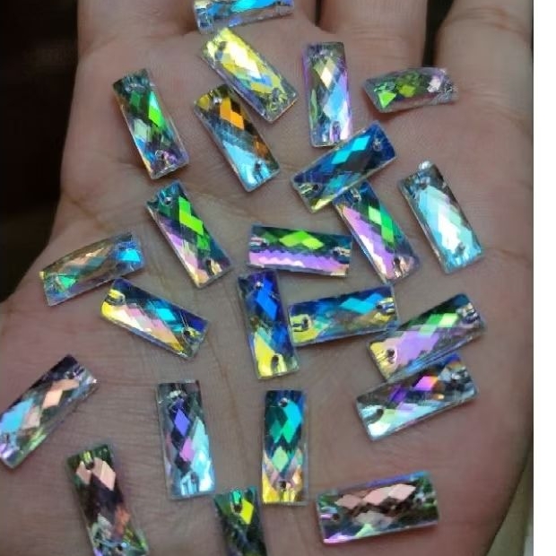 Payet Diamond Persegi pelangi / Payet baju / diamond persegi