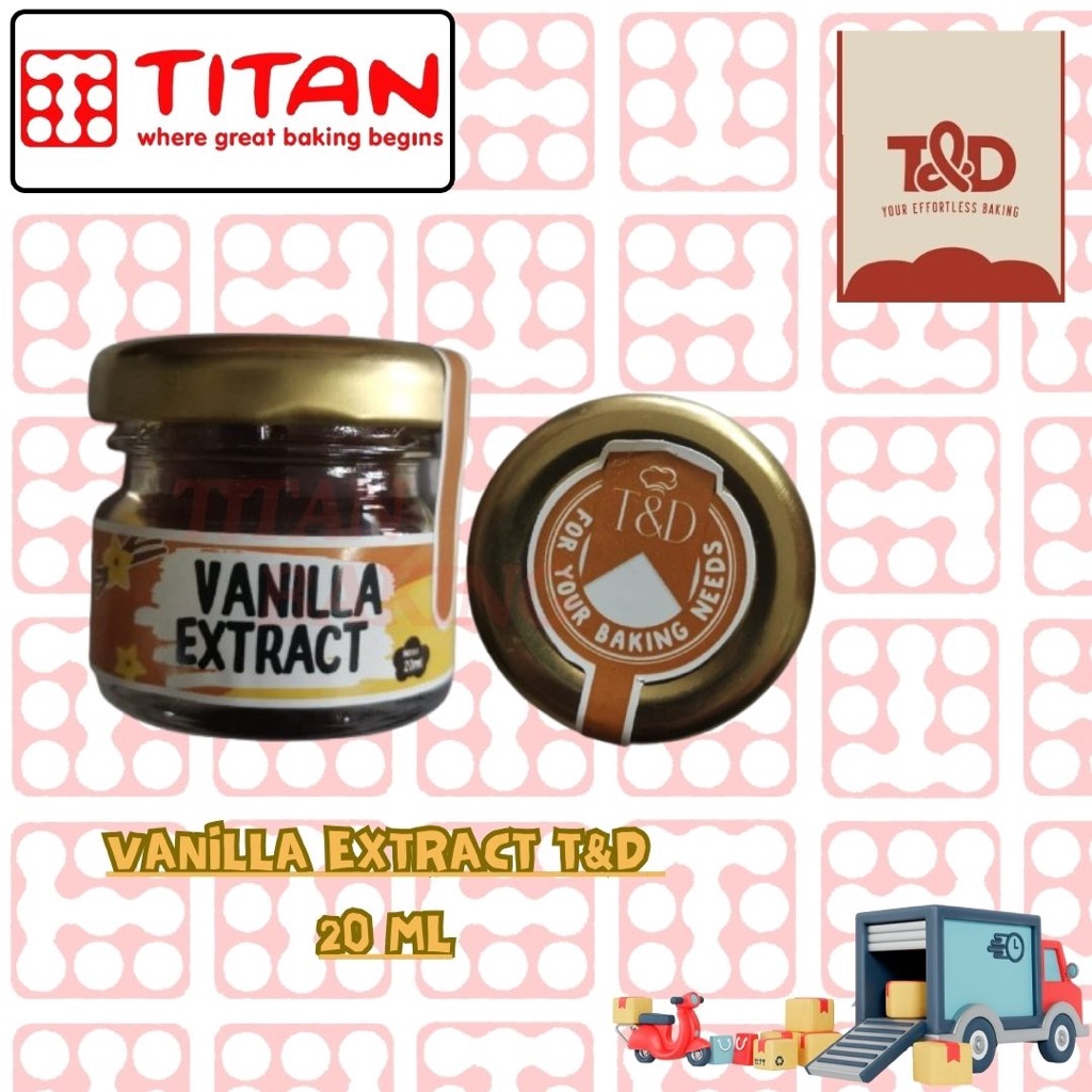 

VANILLA EXTRACT T&D UKURAN 20 ML