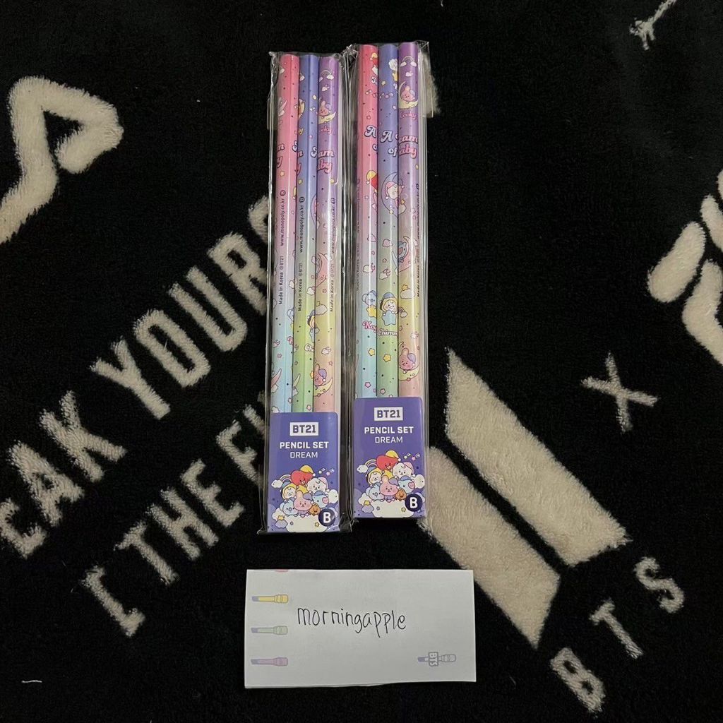

[Ready Stock - Baca Deskrispi] Official BT21 Pencil Set Dream