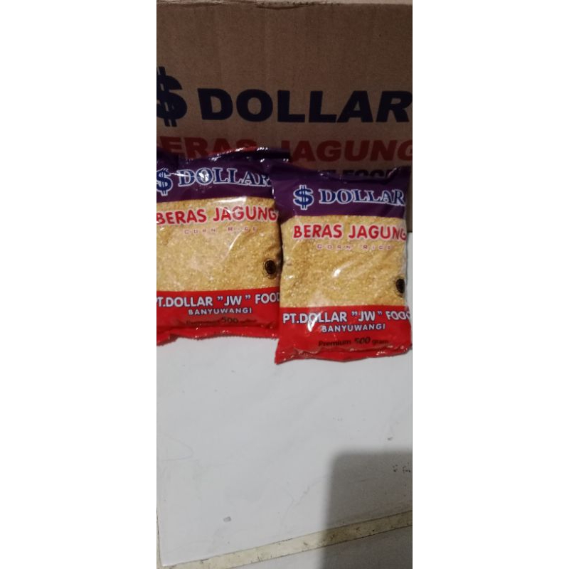

Beras jagung Dollar kemasan 500gr Dapat 4 Bungkus