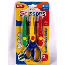 

M&G ASS91446 Kids Scissors with Metal Blade, 3 Attachable Cuts, 165 mm