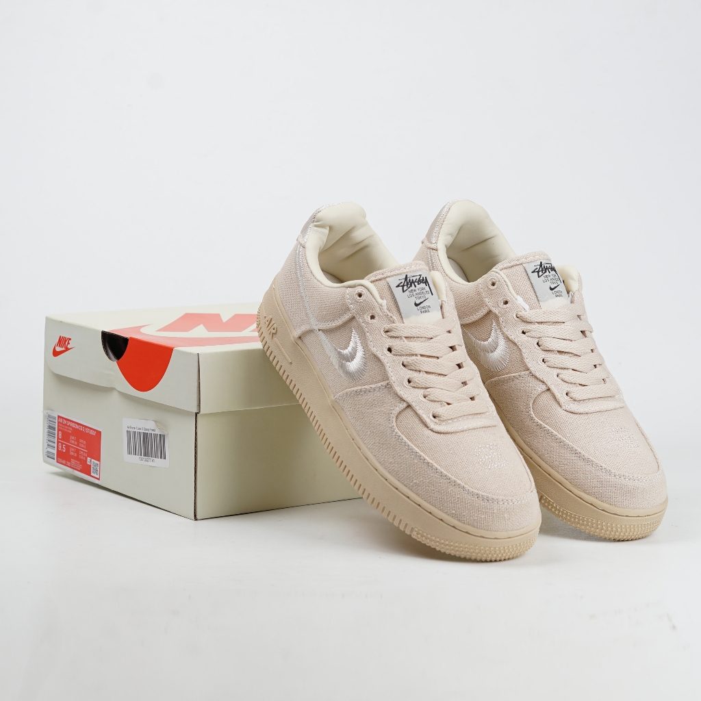 Sneakers Unisex Cream Beige x Stussy "Nike