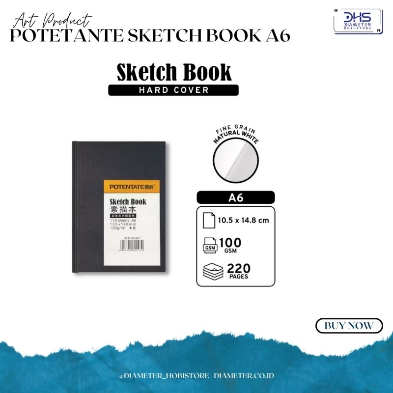 

Potentate Sketch Book A6