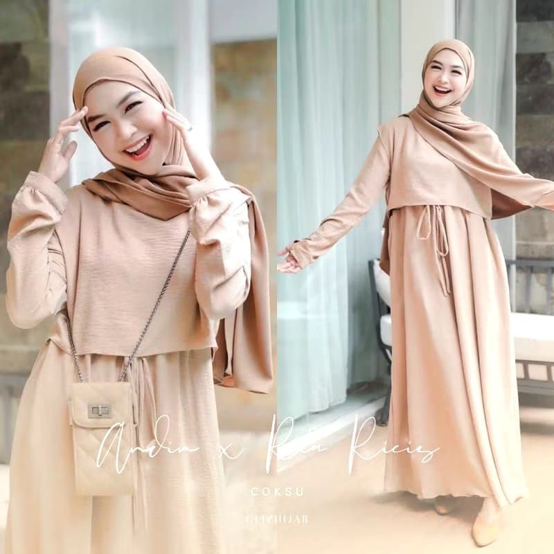 GAMIS ANDIN/DRESS ANDIN/GAMIS CRINGKLE AIRFLOW LD 120/GAMIS KEKINIAN