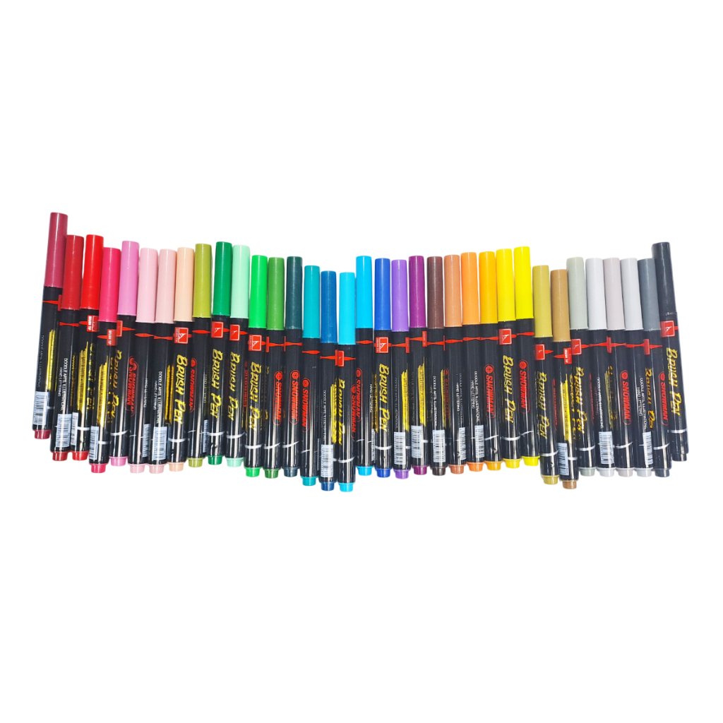 

Snowman Brush Pen Marker BM-1 – Pilihan Warna Lengkap untuk Karya Seni Anda