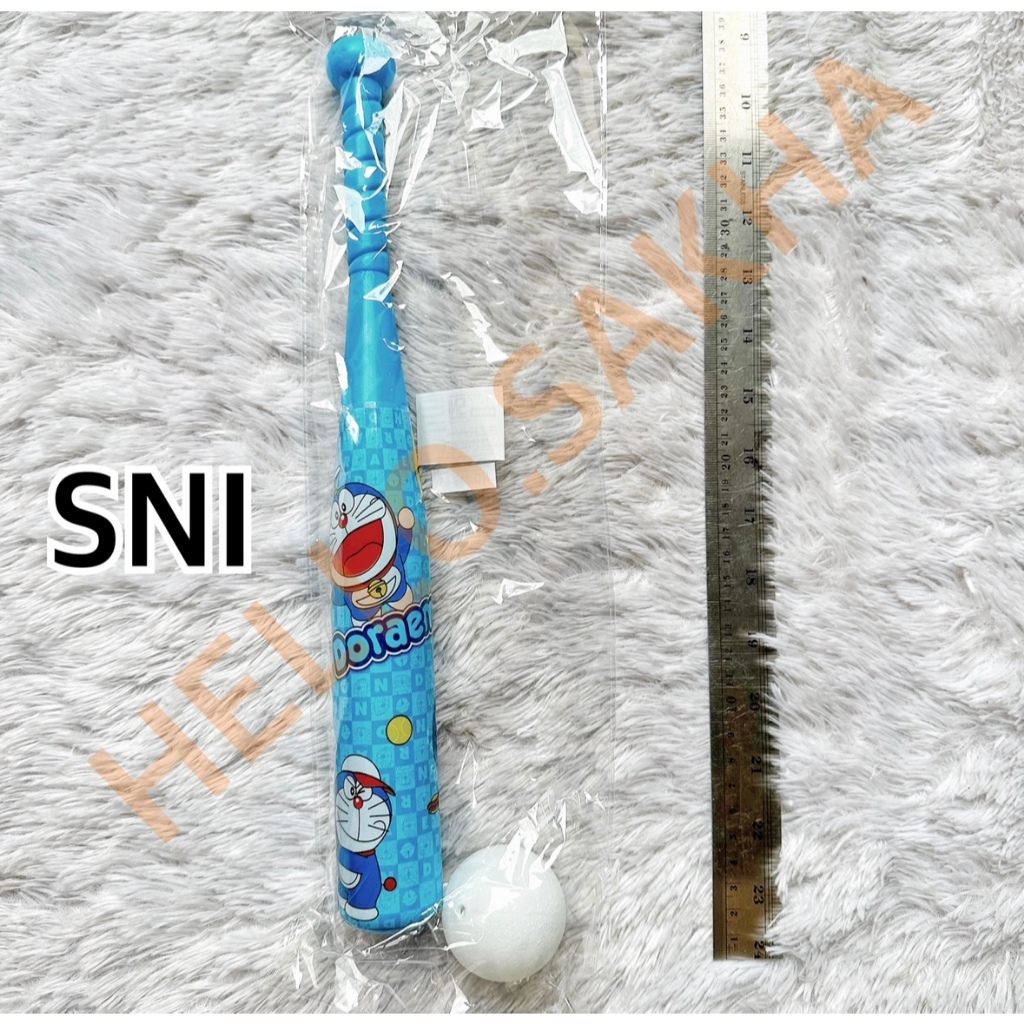 MAINAN NO. 246-65 TONGKAT KASTI DORAEMON DAN BOLA BALL OLAHRAGA SPORT BASEBALL PEMUKUL BAT