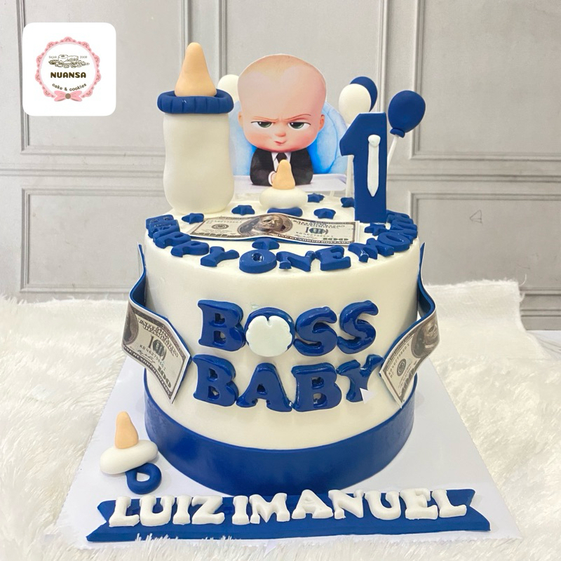 

custom cake birthday tema babyboss