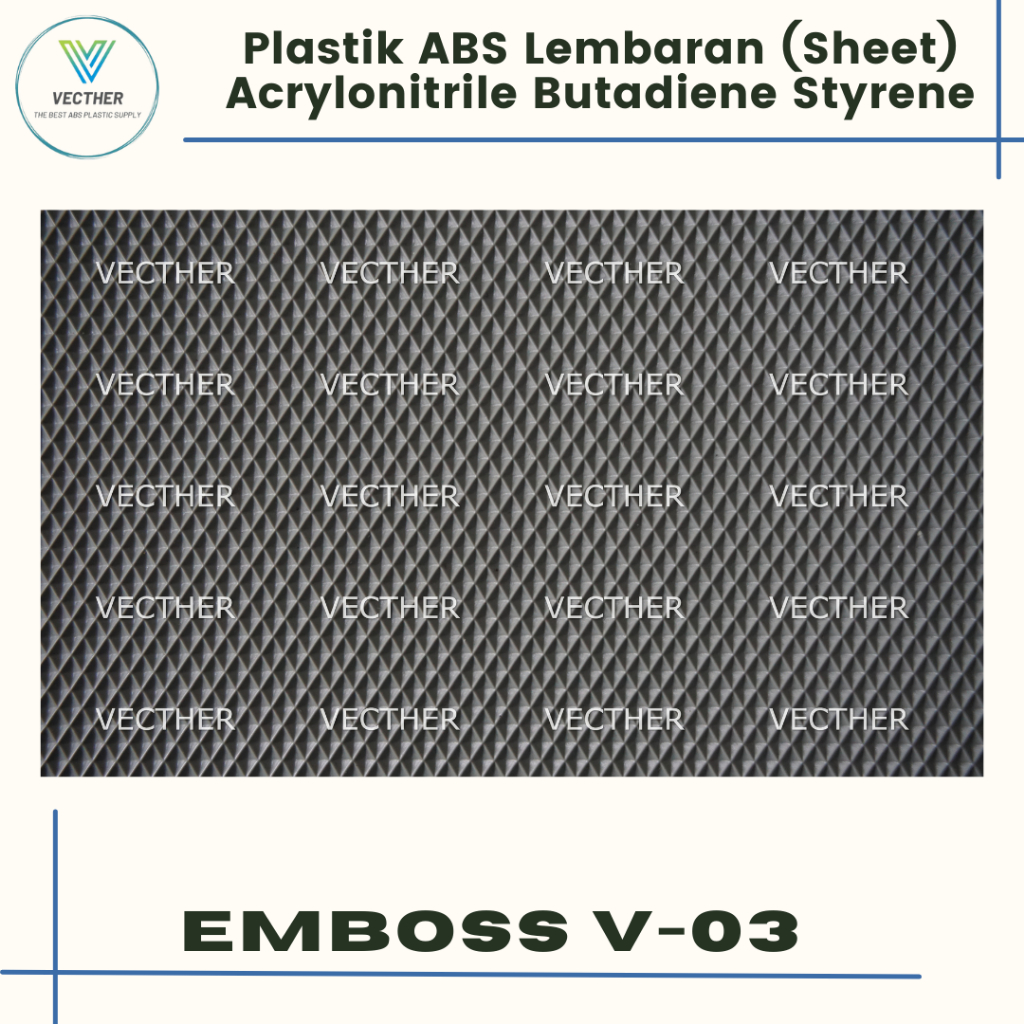 Plastik ABS Lembaran Vecther-03 / ABS Plastic Sheet / CUSTOM SIZE