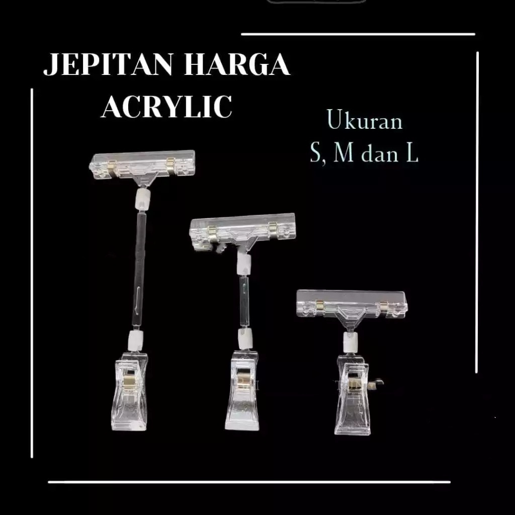 

jepitan promo Penjepit Label Papan Tag Hanger Transparan 11cm Jepit Harga Obral untuk Penjepit Label Papan Price Tag Hanger