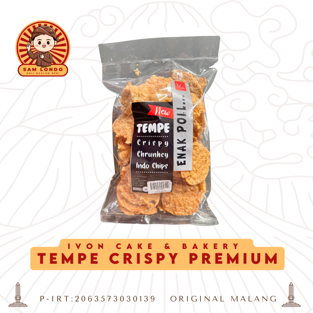 

Ivon Keripik Tempe PREMIUM Super Crispy - (235g)