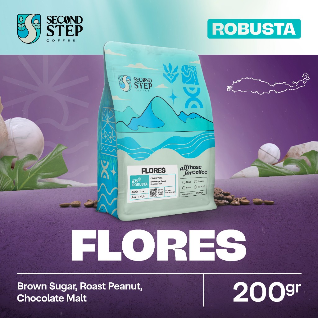 

Biji Kopi Bubuk Robusta Flores Bajawa Coffee Roast Beans Espresso Tubruk 200gr