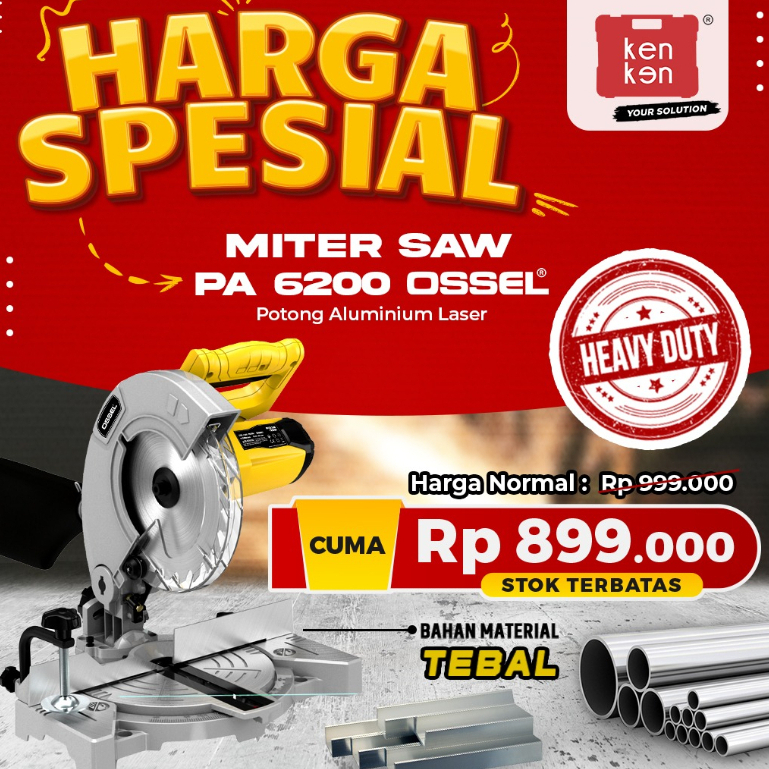 OSSEL Mesin Potong Aluminium Laser Mitter Saw Laser 7 Inch 8 Inch Mesin Potong Aluminium Laser OSSEL