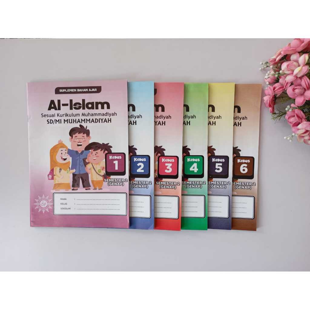 Semester 1 dan 2 || Suplemen Bahan Ajar PENDIDIKAN AL-ISLAM SD/MI Muhammadiyah Kelas 1,2,3,4,5,6