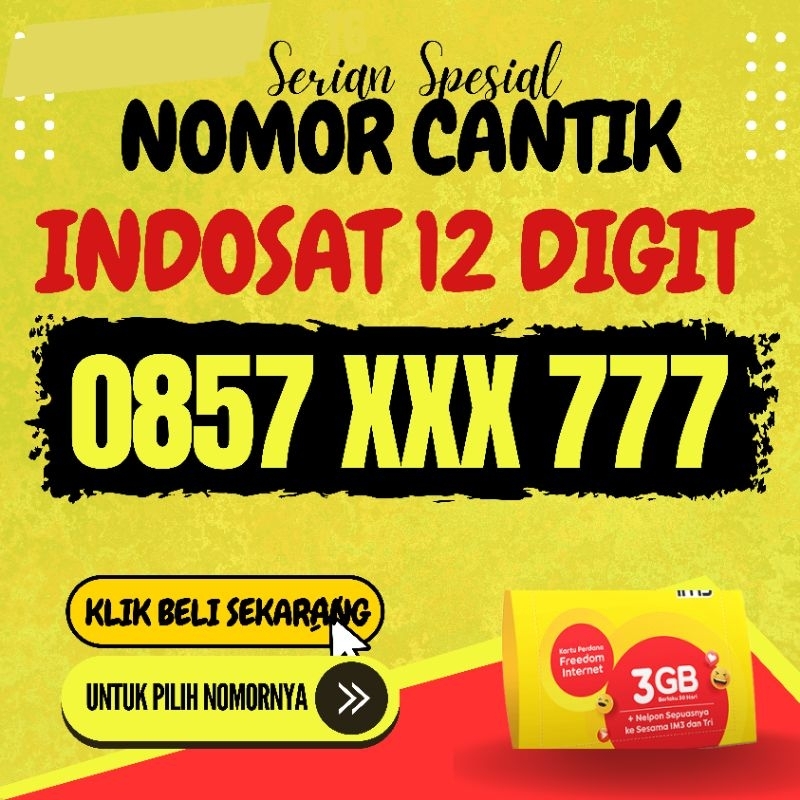 Nomer Cantik Indosat  Serian AAAx BBBx Kode SS9 SS10 Nomer Cantik 11 Digit No Cantik Indosat Im3 Ore