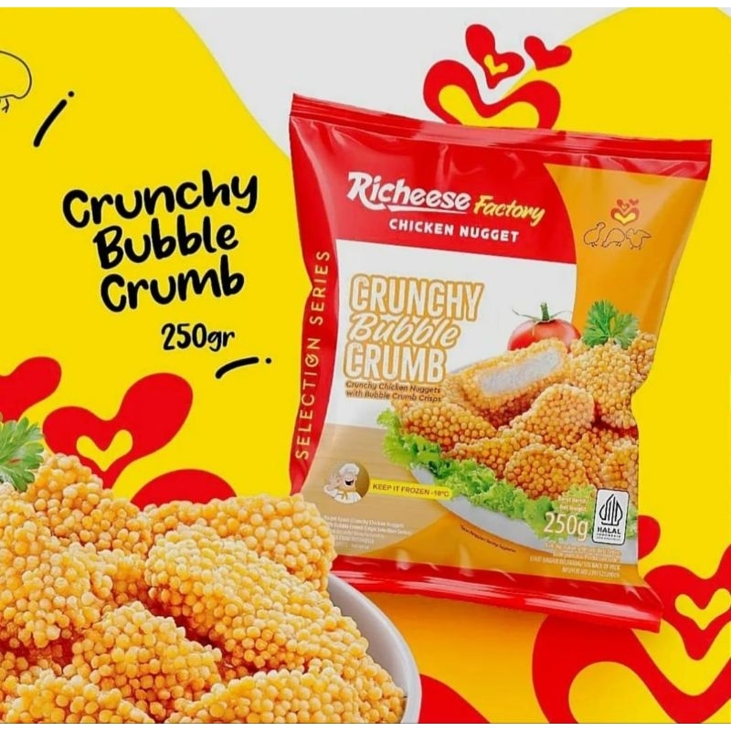 

Richeese Factory Chicken Nugget Crunchy Bubble Crumb 250gr