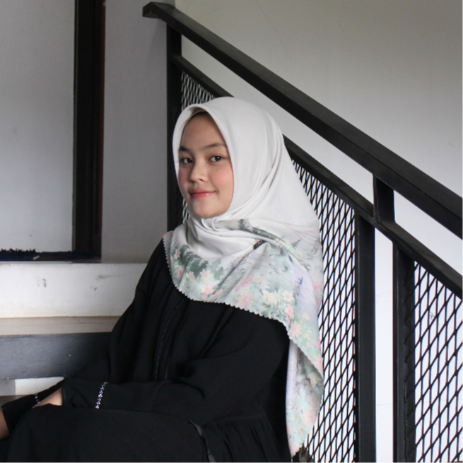 Ethica Hijab Segi Empat Scarf Motif