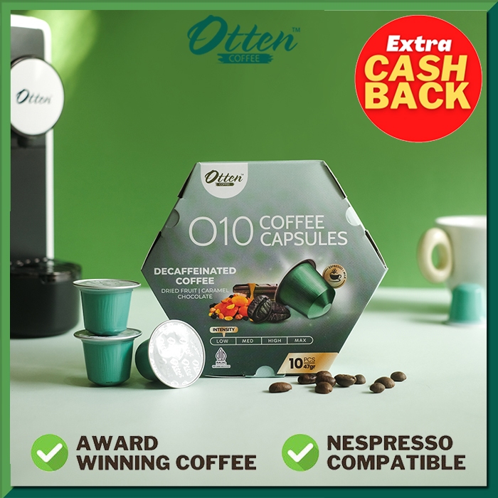 

Kopi Kapsul - O10 Decaffeinated Coffee Capsule | Kapsul Nespresso Compatible - Otten Coffee Capsules