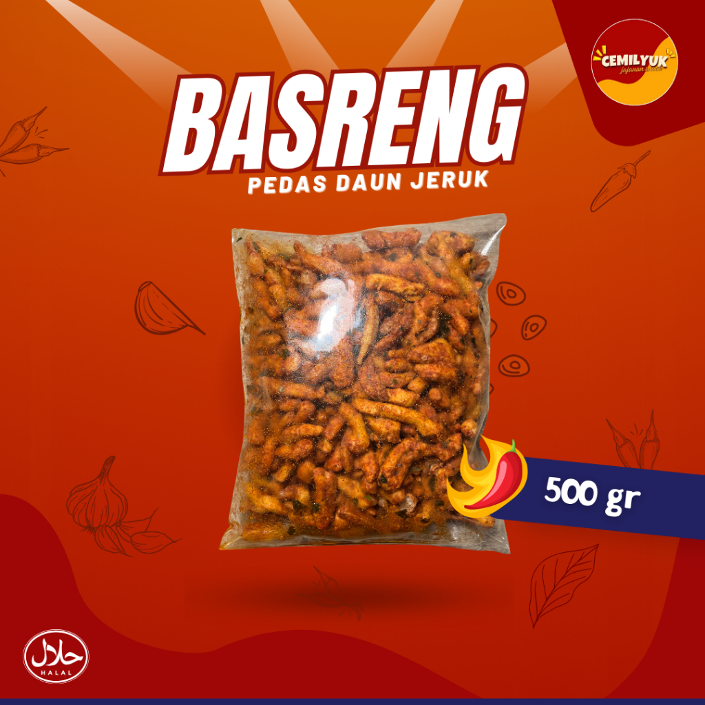 

Basreng Pedas Daun Jeruk Renyah VIRAL!! 500gr