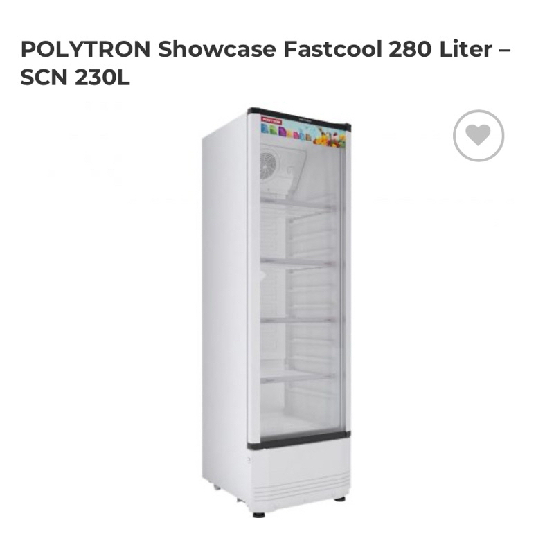 Showcase Minuman Polytron SCN 230
