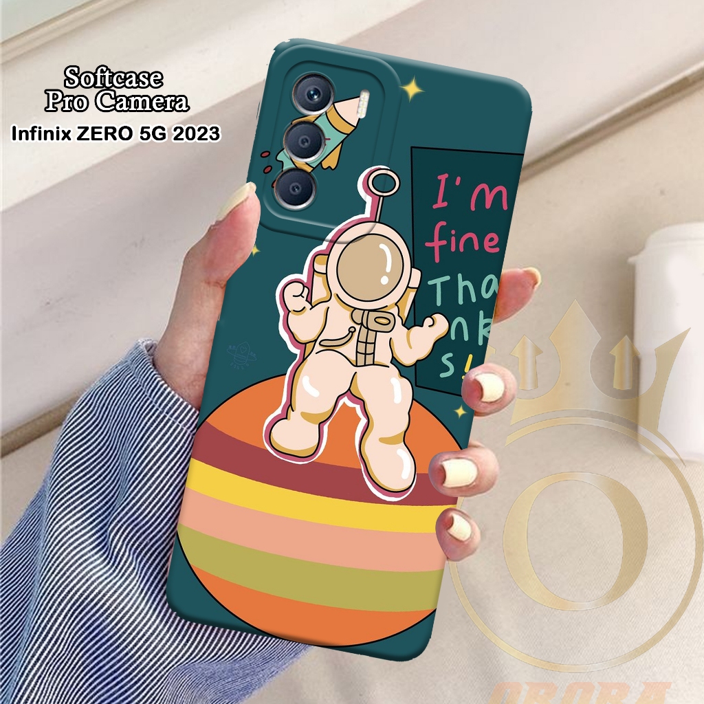 Softcase Infinix Zero 30 5G 2023 - Orora - Casing Infinix Zero 30 5G 2023 - Motif case  Astronot - I