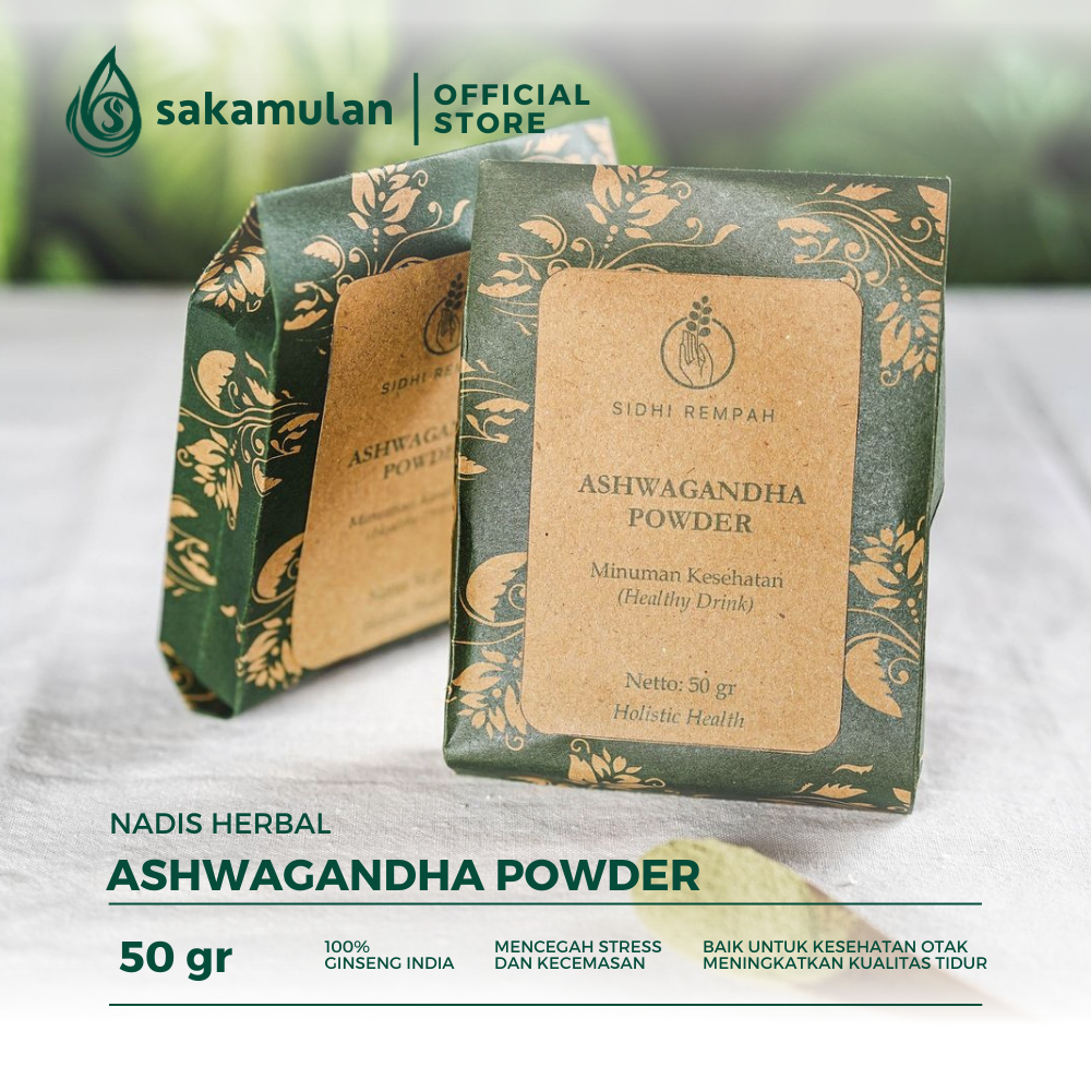 

Nadis Herbal Ashwagandha Powder (Ginseng India) 50 gr