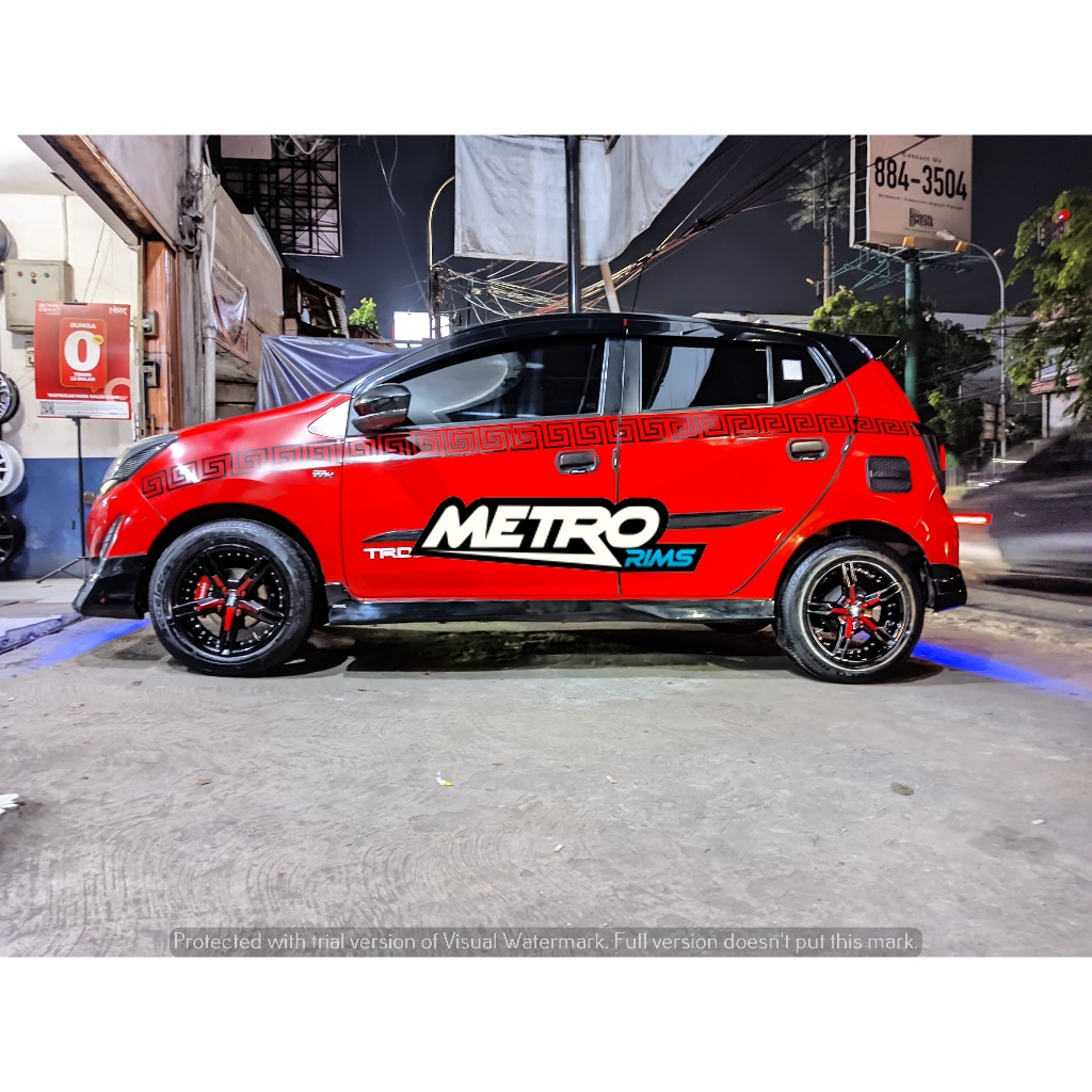 PAKET VELG PLUS BAN MOBIL AGYA VELG HSR KEUNIKAI R15 RING 15 PLUS BAN ACCELERA PHI-R 185 55 R15