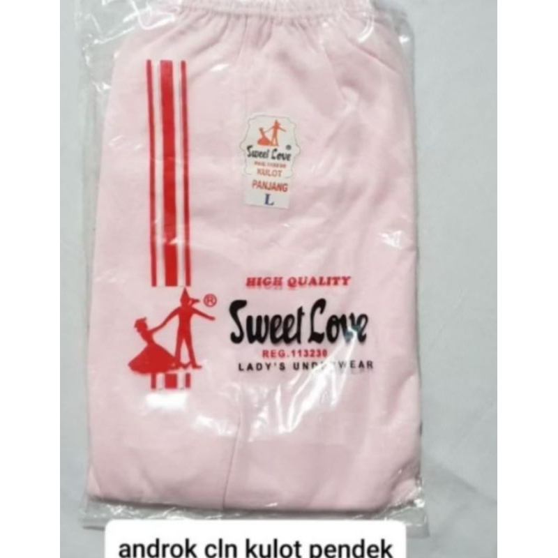 Celana KULOT pendek SWEET LOVE/Dalaman ibu2 pendek sweet love