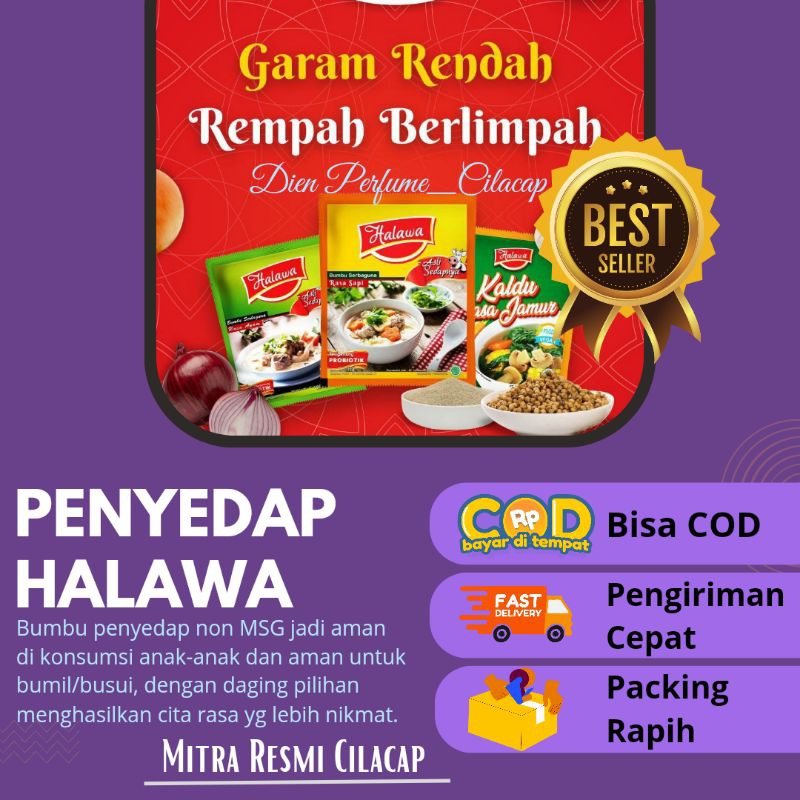 

FREE GIFT | HALAWA BUMBU HERBAL NON MSG, SEHAT, HALALAN THOYYIBAN