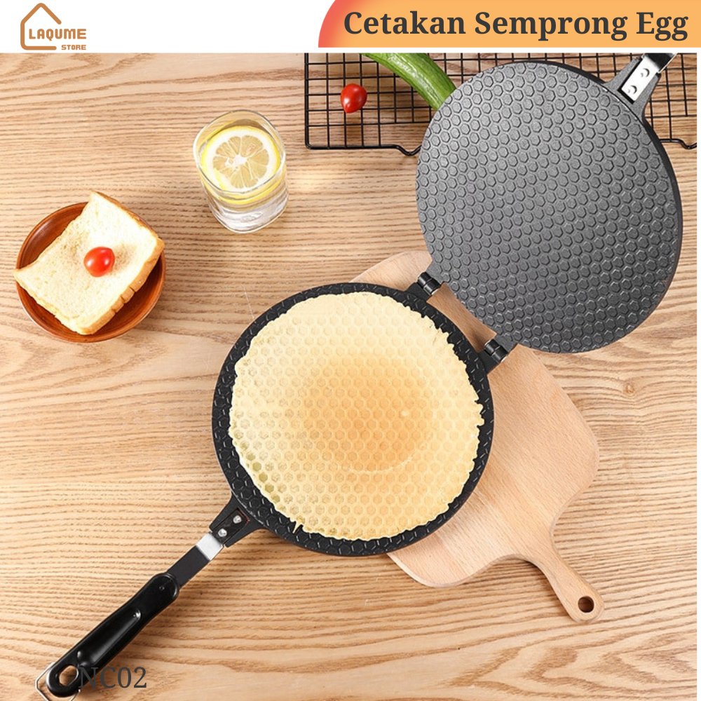 Teflon Cetakan kue semprong Anti lengket Model Jepit