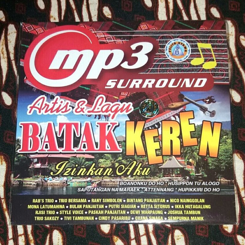 CD MP3 ARTIS & LAGU BATAK KEREN ft. RAB'S TRIO TRIO BERSAMA RANY SIMBOLON BINTANG PANJAITAN NICO NAI