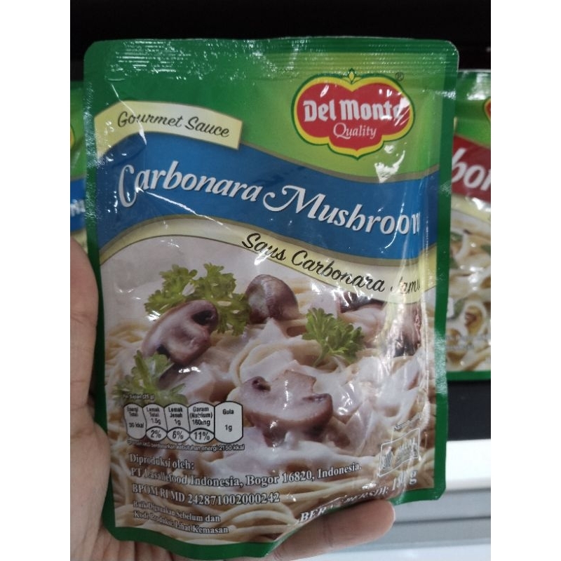 

Delmonte Carbonara Mushroom Sauce Kemasan 180 Gram