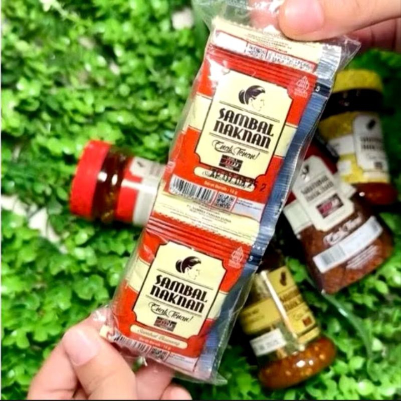 

Sambal Naknan Sachet level 3 ( 1 renteng isi 10 pcs ) | Sambal Bawang | Enak Tenan |