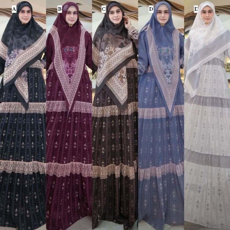 Larissa Larisa Series Syari Khimar Dress Scraft by Farfadh Rayhan Rayhanco