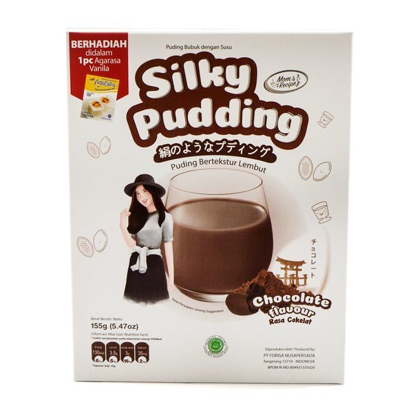 

silky pudding nutrijell coklat chocolate box 155