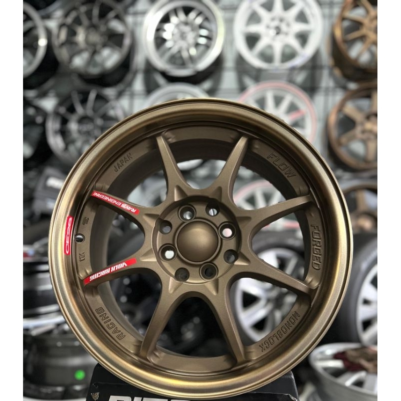 velg mobil ce28 r16 bronze lebar 7 et42 kondisi baru