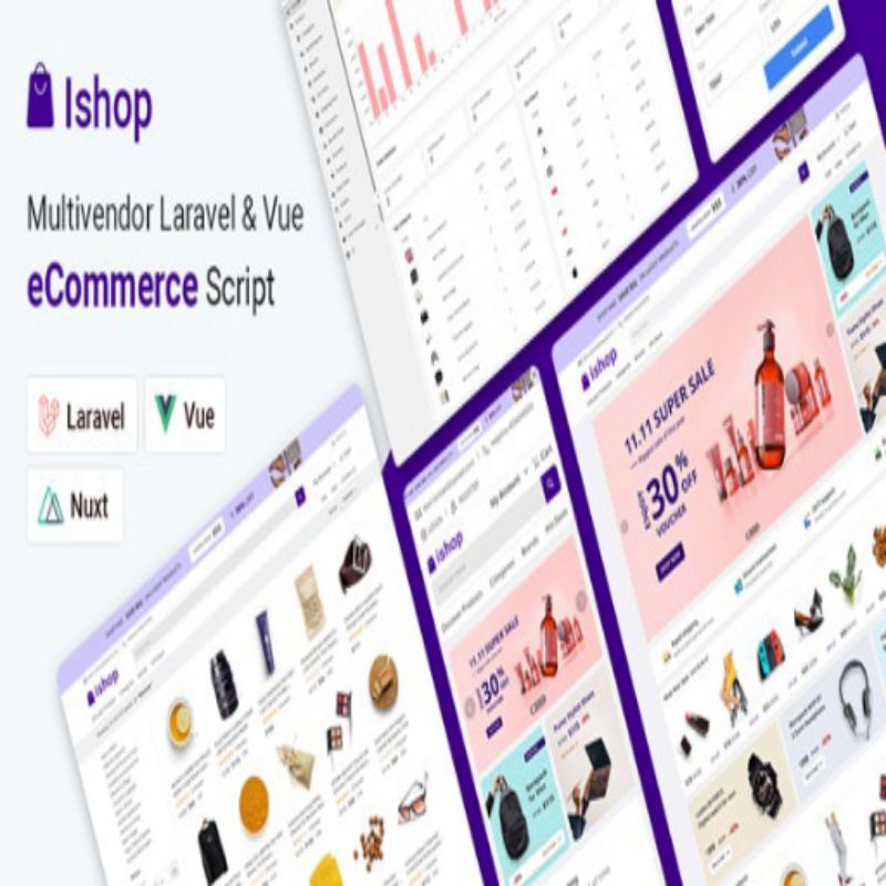 Ishop eCommerce - CMS eCommerce Multivendor PWA - Laravel & Vue