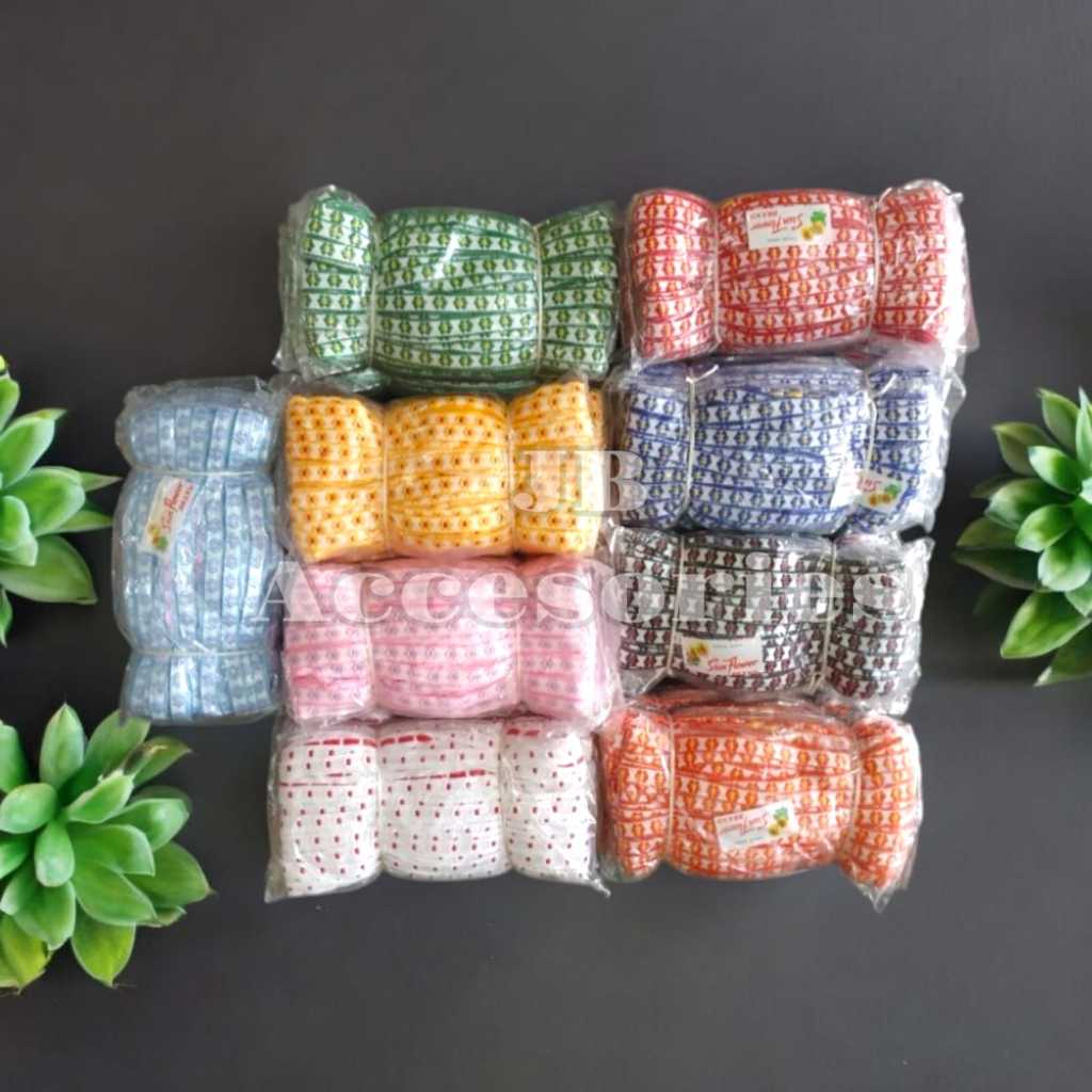 

Renda JR Bunga Melati Pita Renda JR Libin Lebar 1 Cm Panjang 18 Yard
