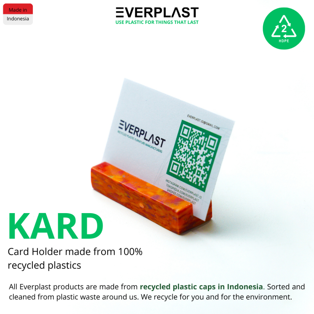 

Card Holder Kartu KARD dari Plastik Daur Ulang Recycle HDPE Sustainable